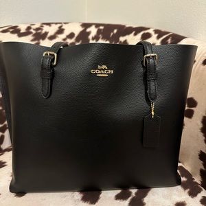 Black & Red Coach Tote bag